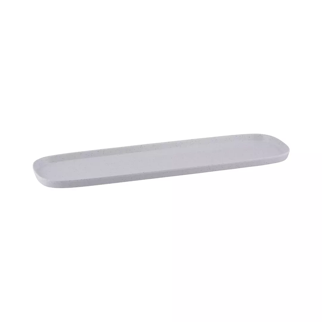 Stone White 2/4 Size Rectangular Dish