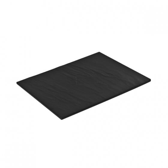 Black Taroko Flat Rectangular Platter (91561)
