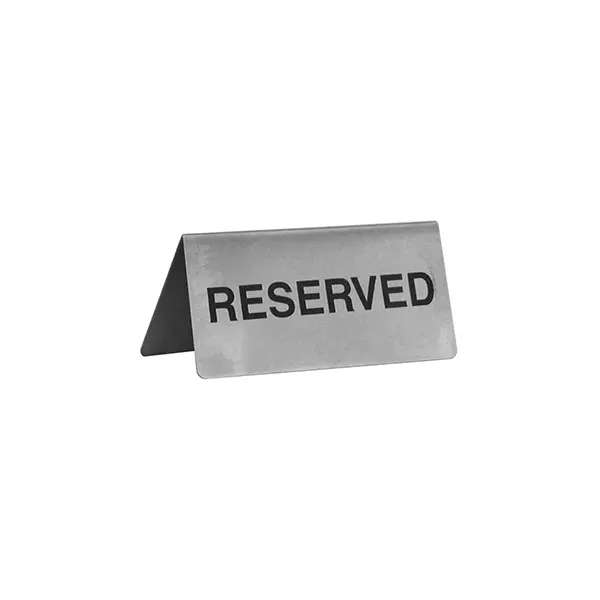 Trenton Reserved "A" Frame Table Sign 100x43mm