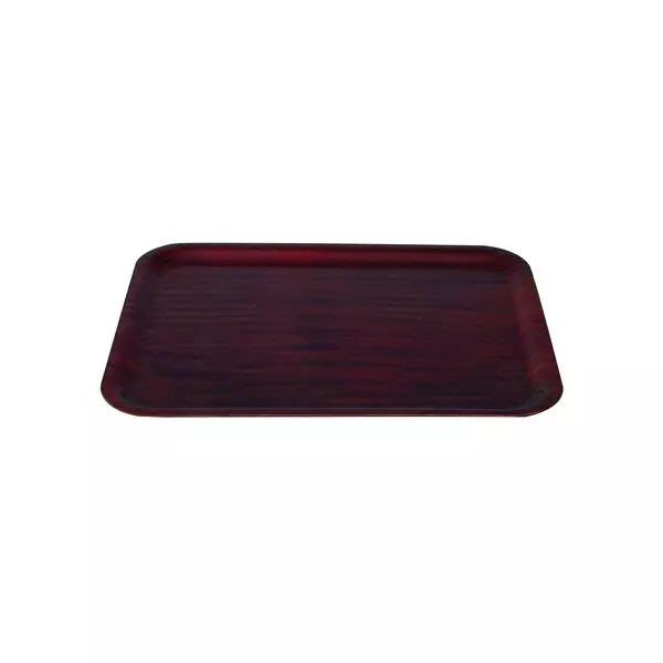 Trenton Rectangular Wood Tray - Mahogany 41347