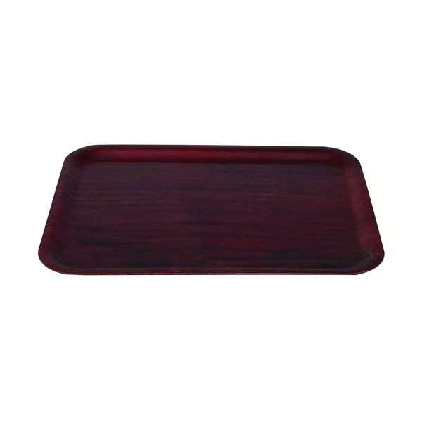 Trenton Rectangular Wood Tray - Mahogany 41355