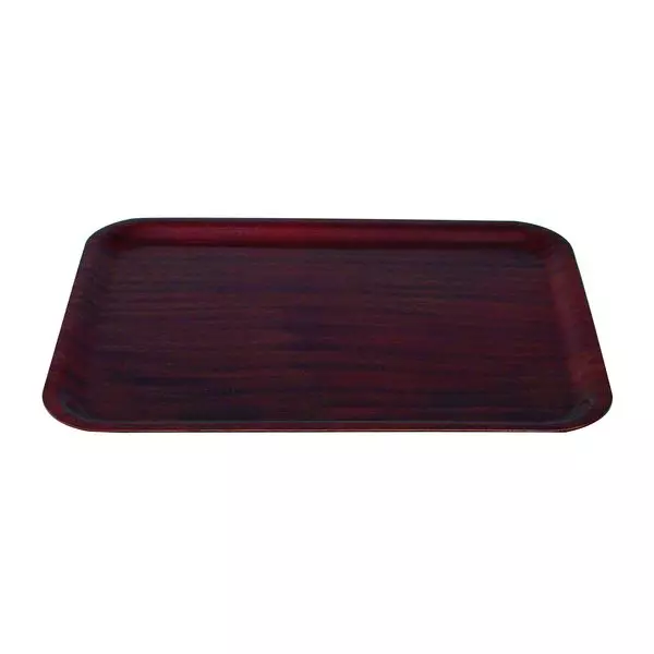 Trenton Rectangular Wood Tray - Mahogany 41360