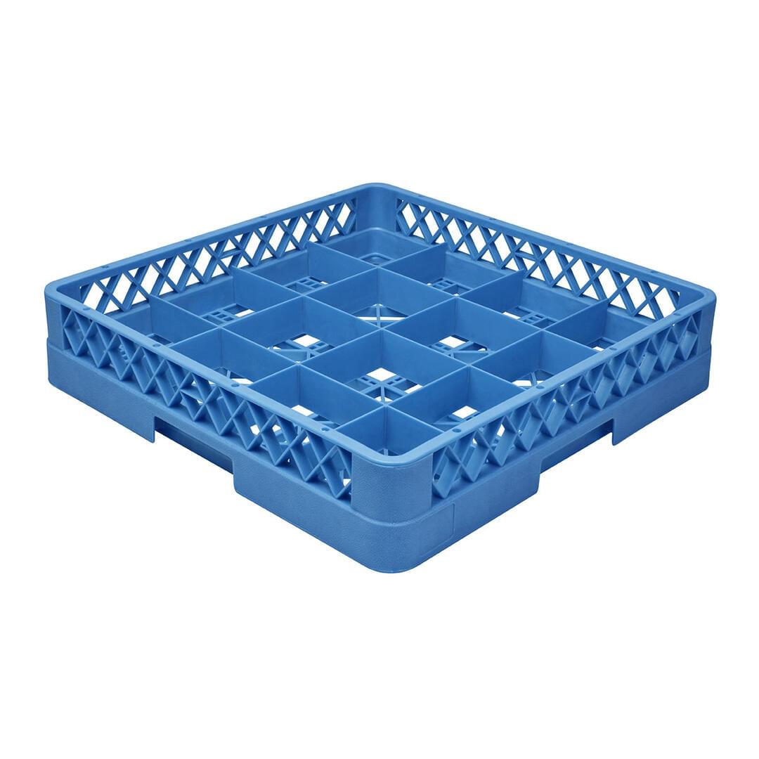 CaterRax 16 Compartment Glass Rack 500x500x80mm