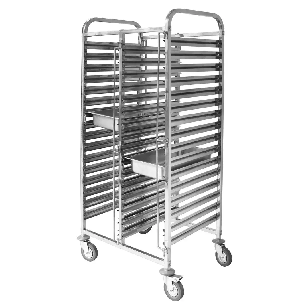 Sunnex Double Gastronorm Trolley - Fits 32 x 1/1 Size Trays
