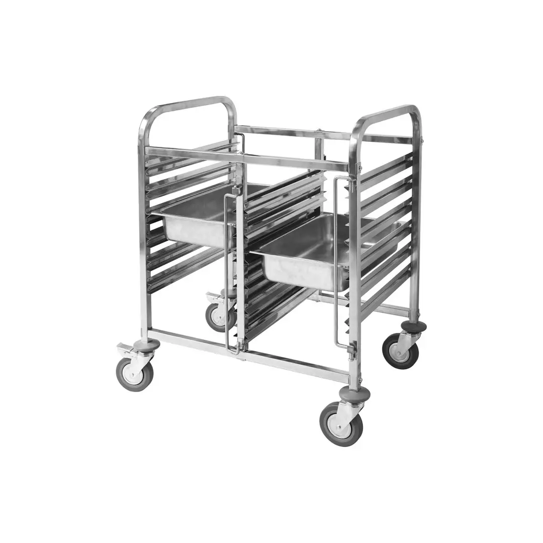 Sunnex Double Gastronorm Trolley - Fits 12 x 1/1 Size Trays