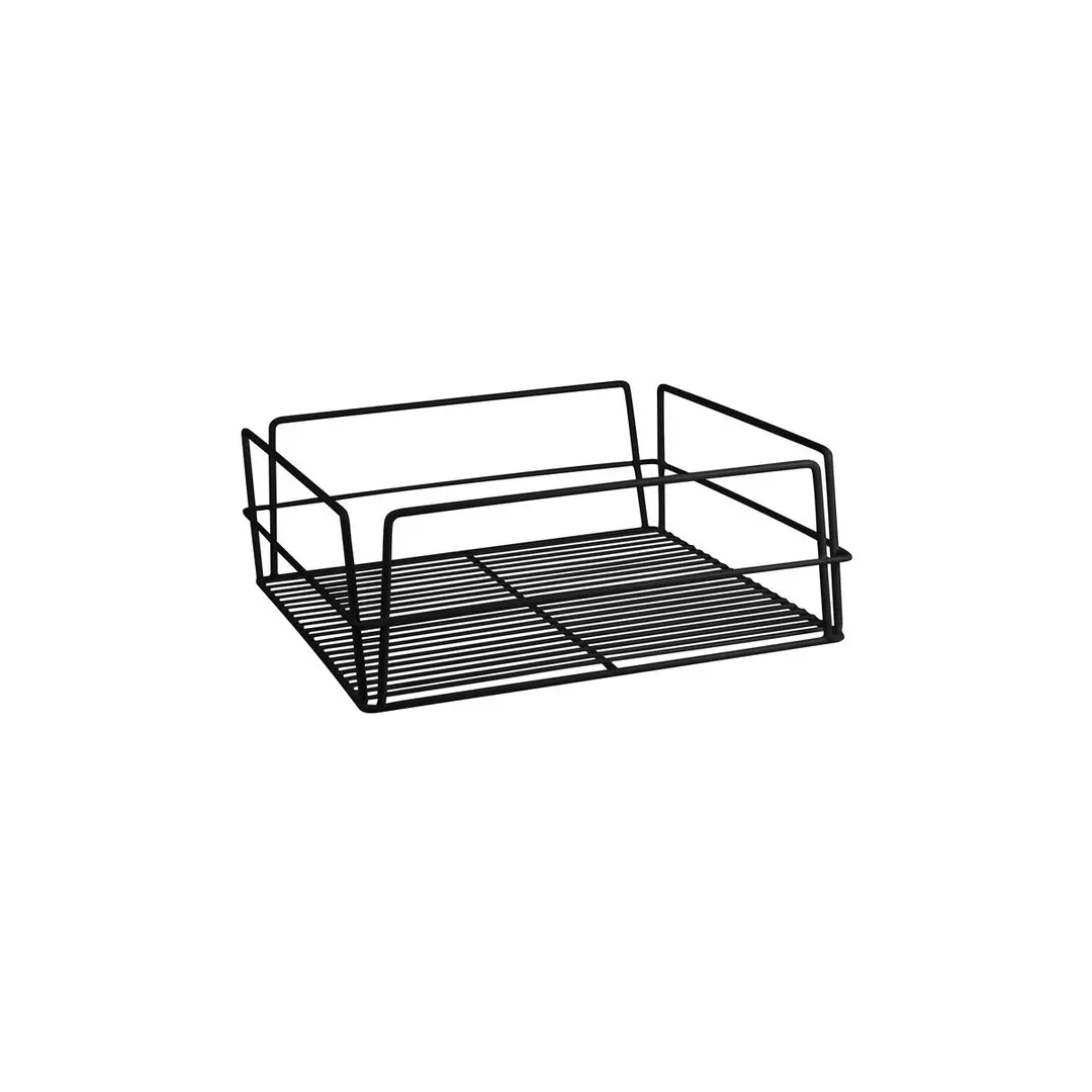 Trenton Glass Basket - Square PVC Coated 355x355x125mm Black