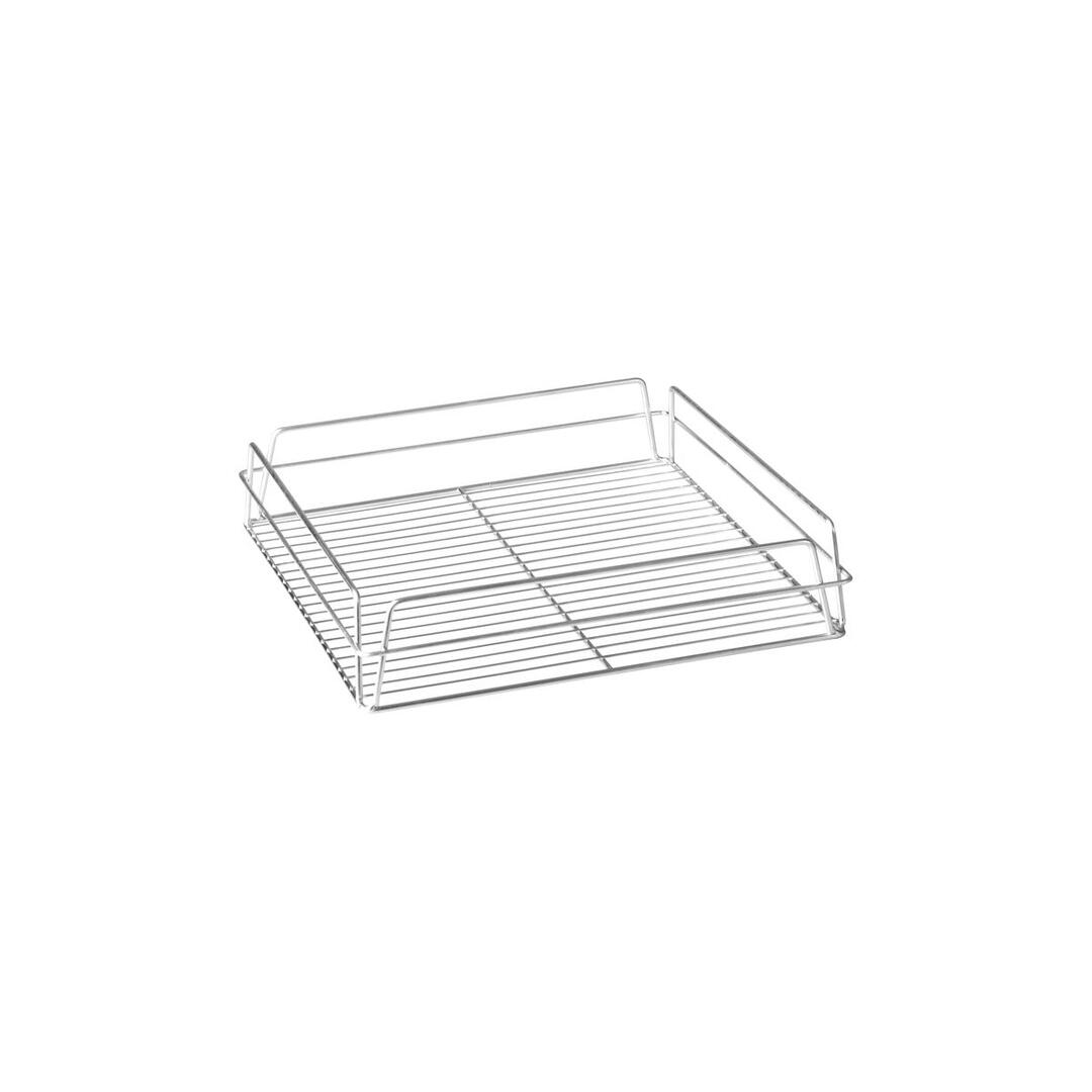 Trenton Glass Basket - Square Zinc Plated 355x355x75mm