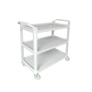 CaterRax Grey Plastic Utility Trolley 3 Shelf 430x845x950mm