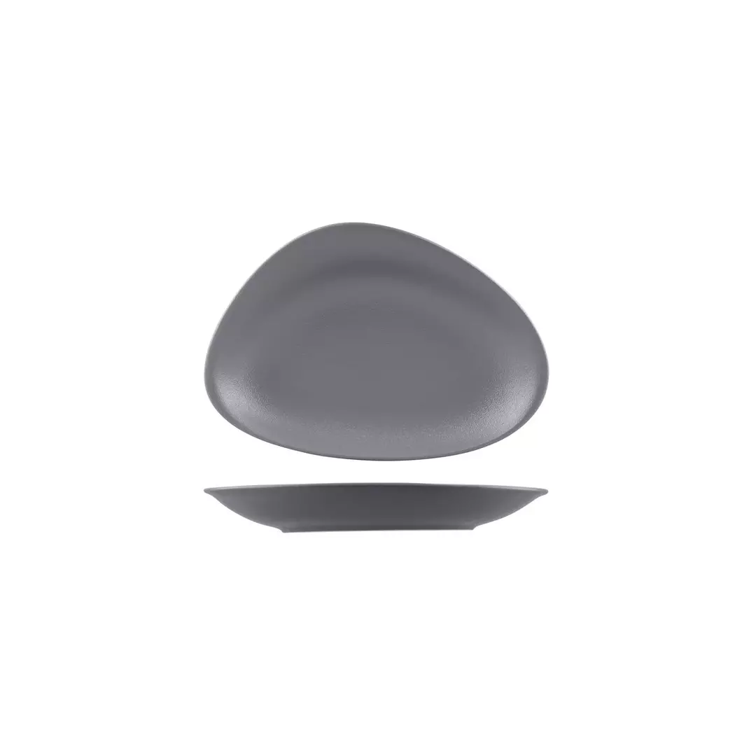 RAK Porcelain Beachcomber Neofusion Stone Oval Plate NFBC270-GY