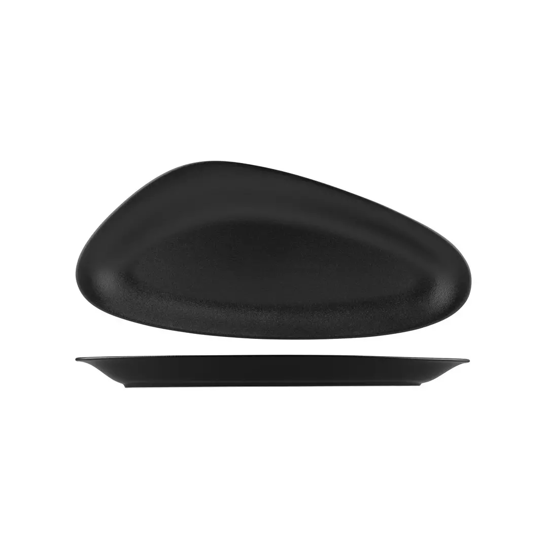 Australian Fine China Beachcomber Neofusion Volcano Oval Platter Black Volcano NFBC420-BK