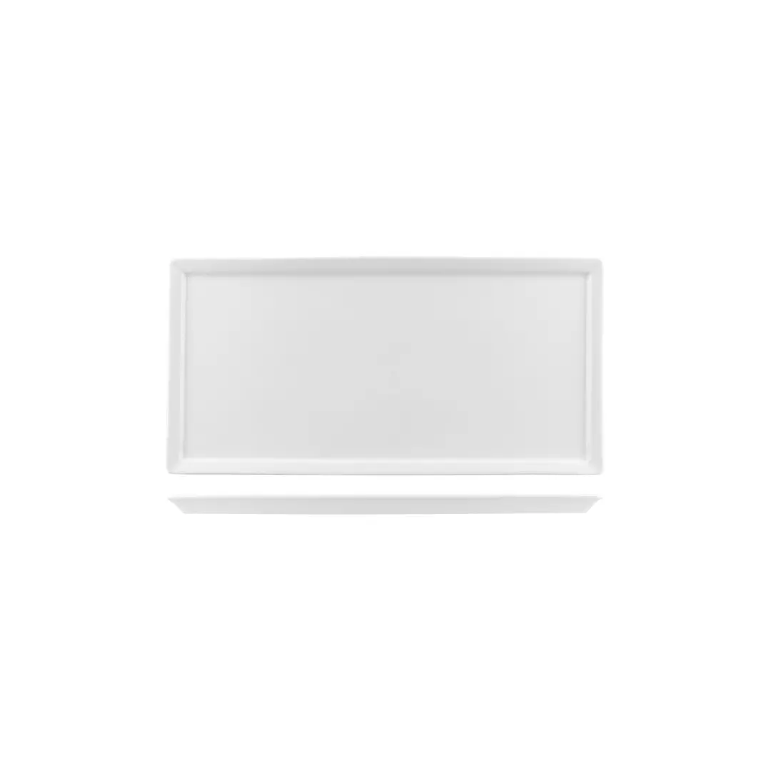 Australian Fine China Bistro Cafe & Tableware Rectangular Platter Narrow Rim