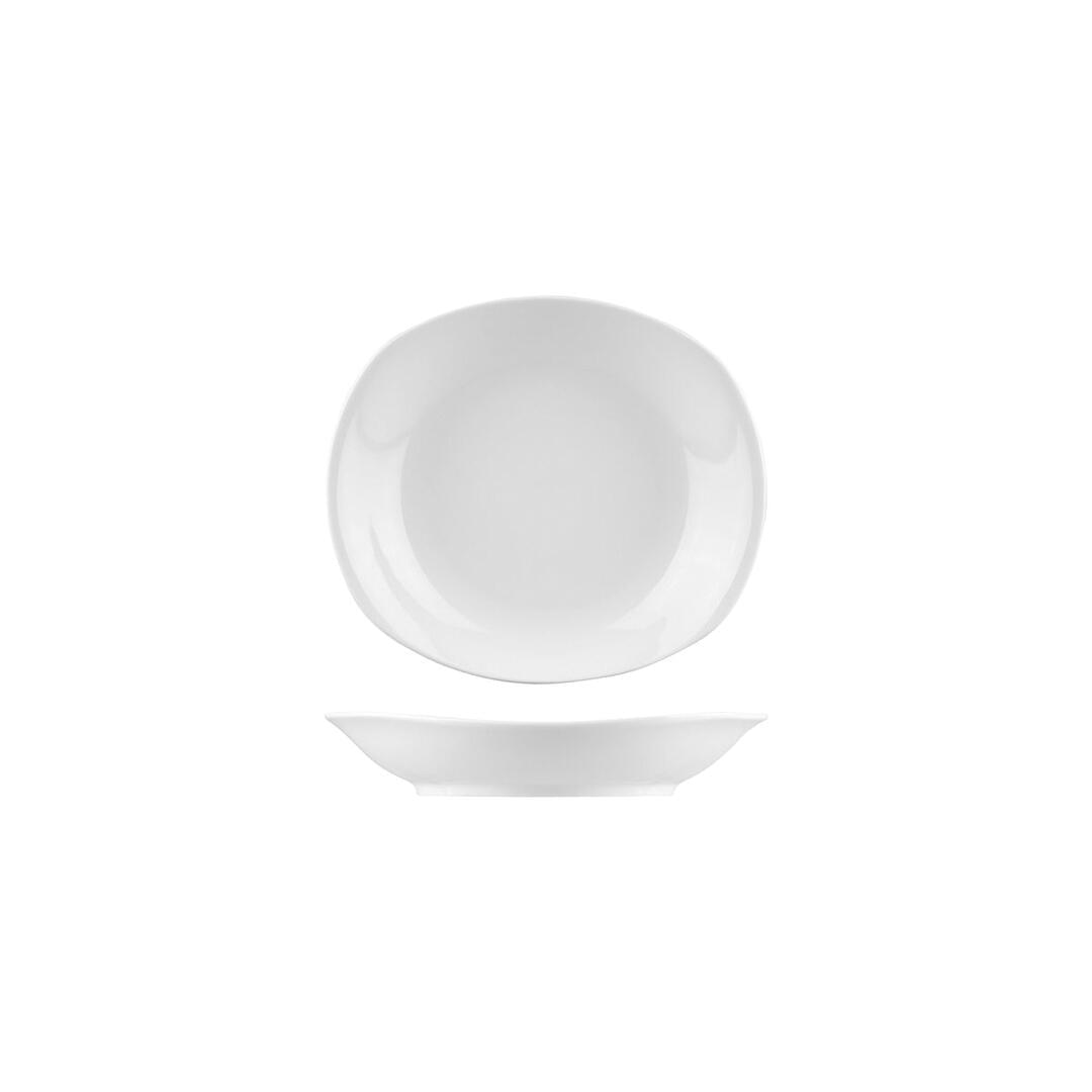 Australian Fine China Bistro Cafe & Tableware Rectangle Coupe Bowl 228x202x43mm
