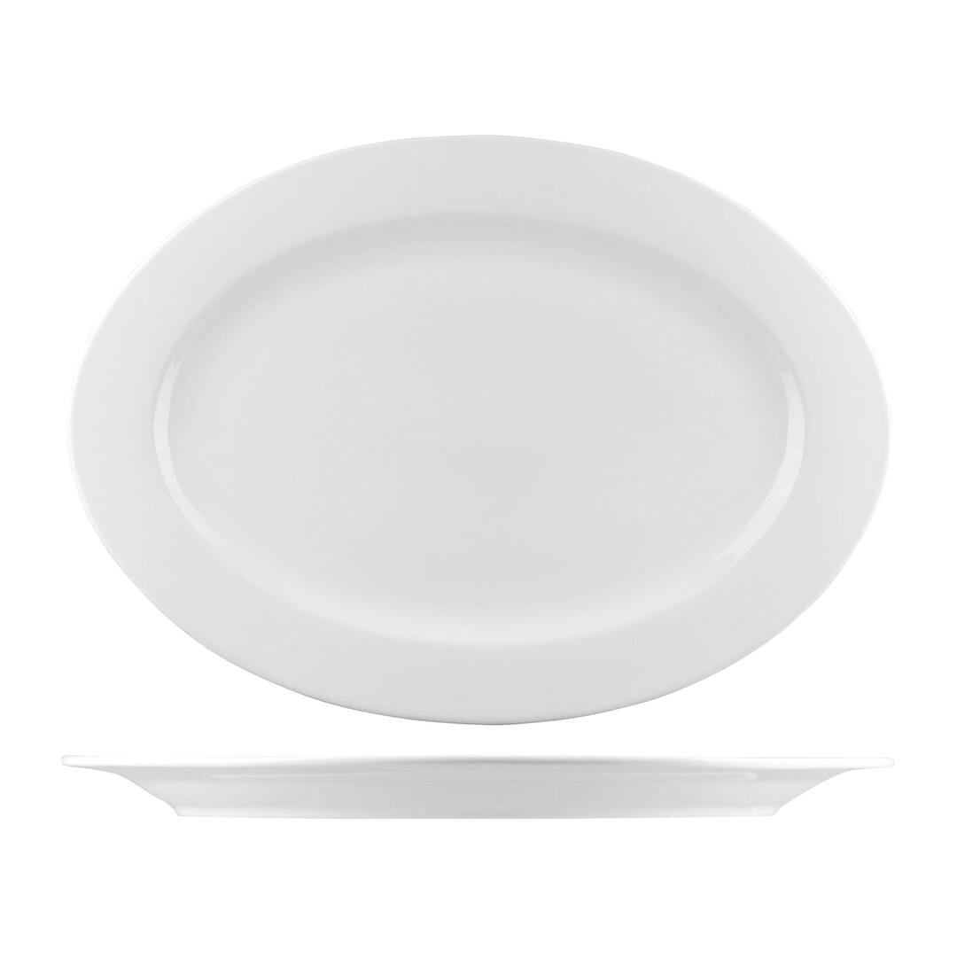 Bistro Oval Plate - Wide Rim (B4803)