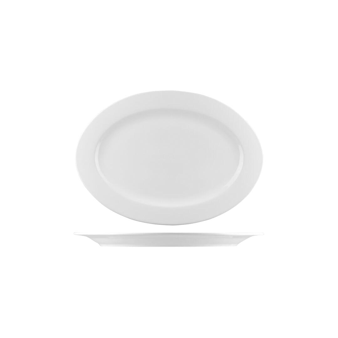 Bistro Oval Plate - Wide Rim (B4848)