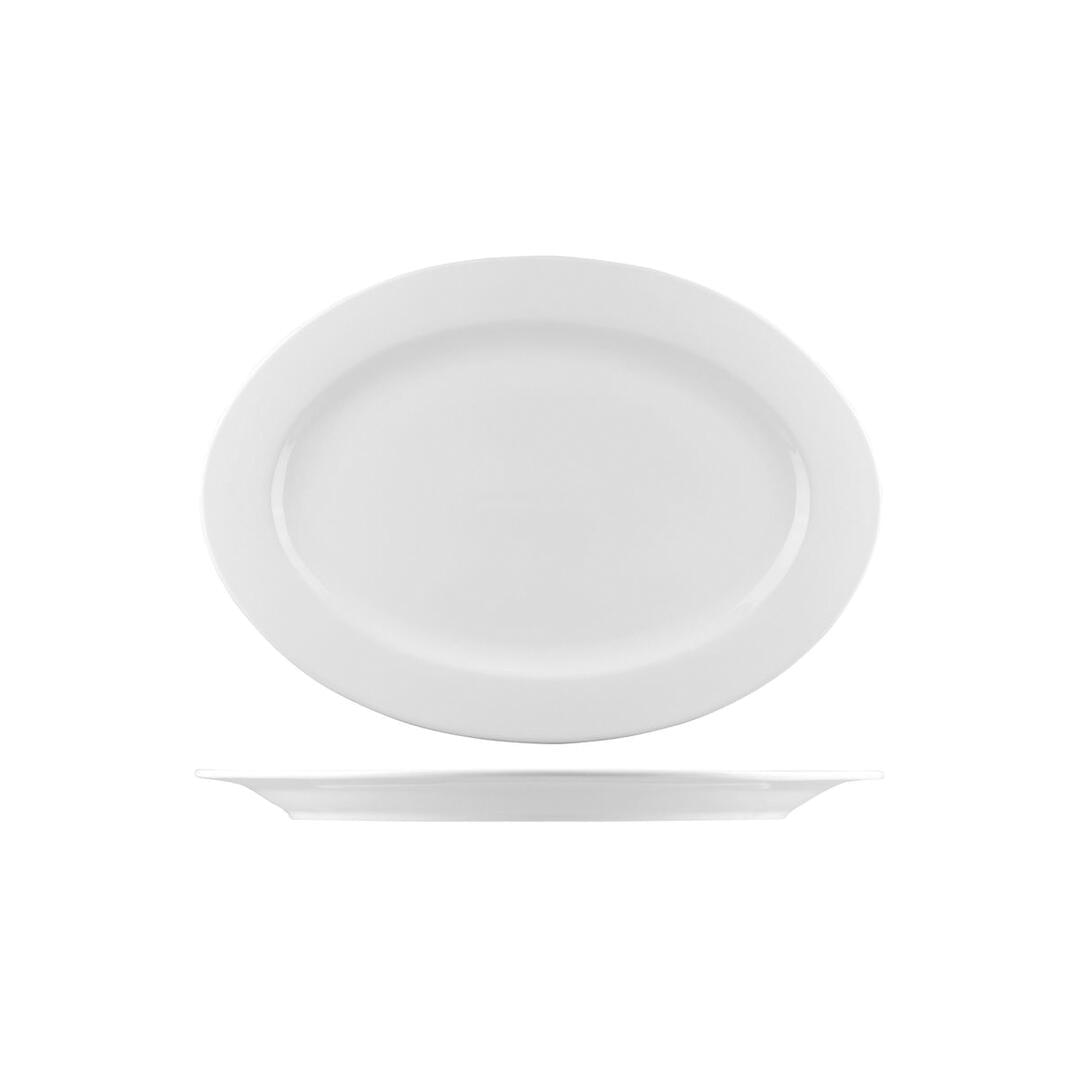 Bistro Oval Plate - Wide Rim (B4849)