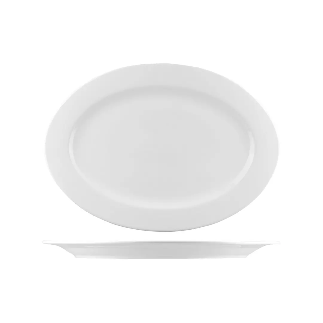 Bistro Oval Plate - Wide Rim (B4850)