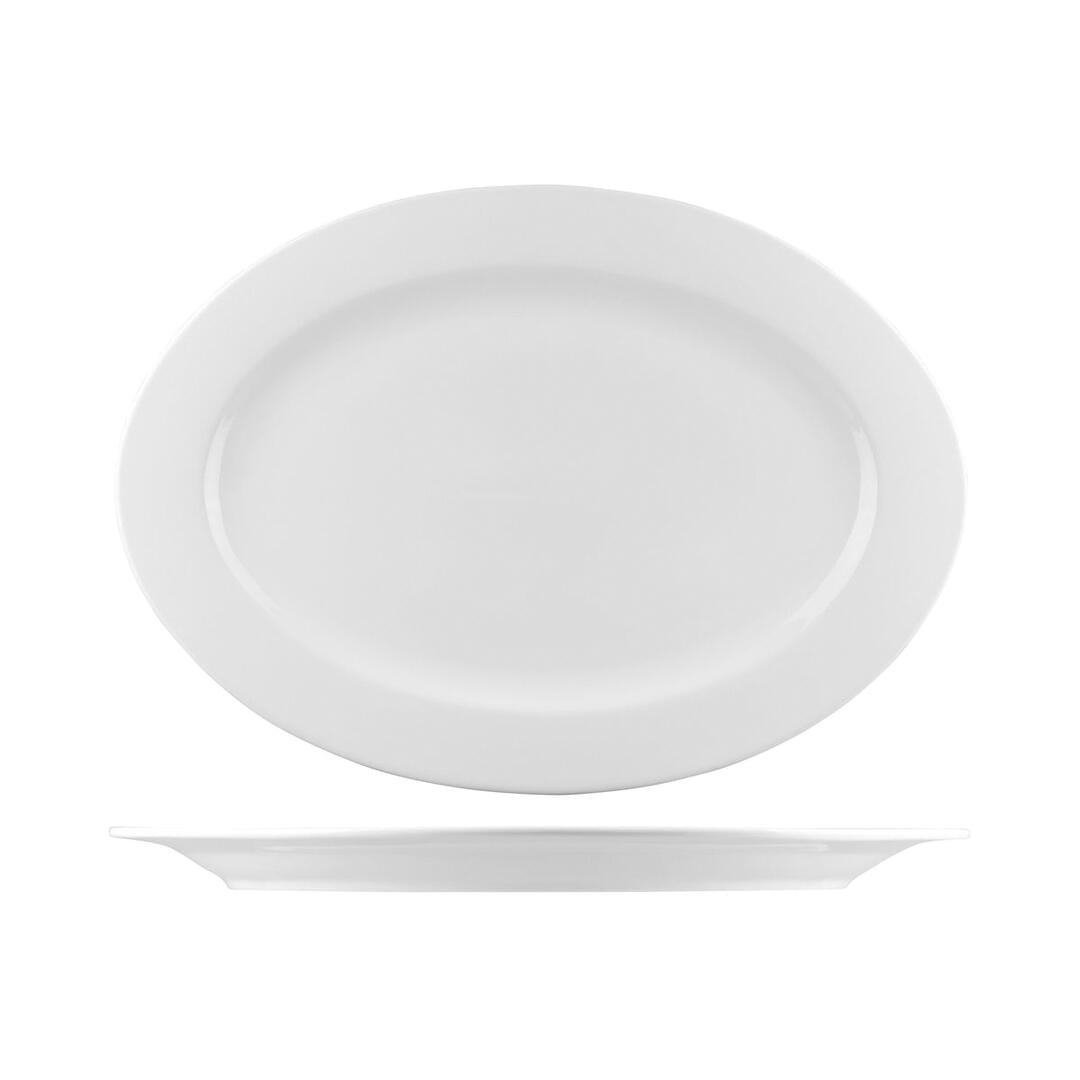 Bistro Oval Plate - Wide Rim (B4861)