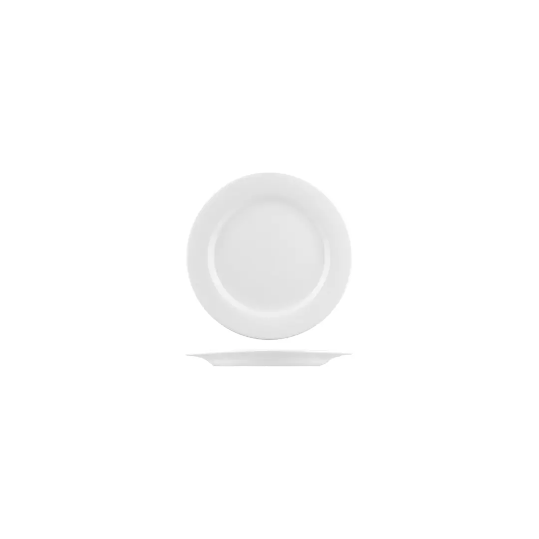 Australian Fine China Flinders Collection Round Plate Wide Rim 165mm