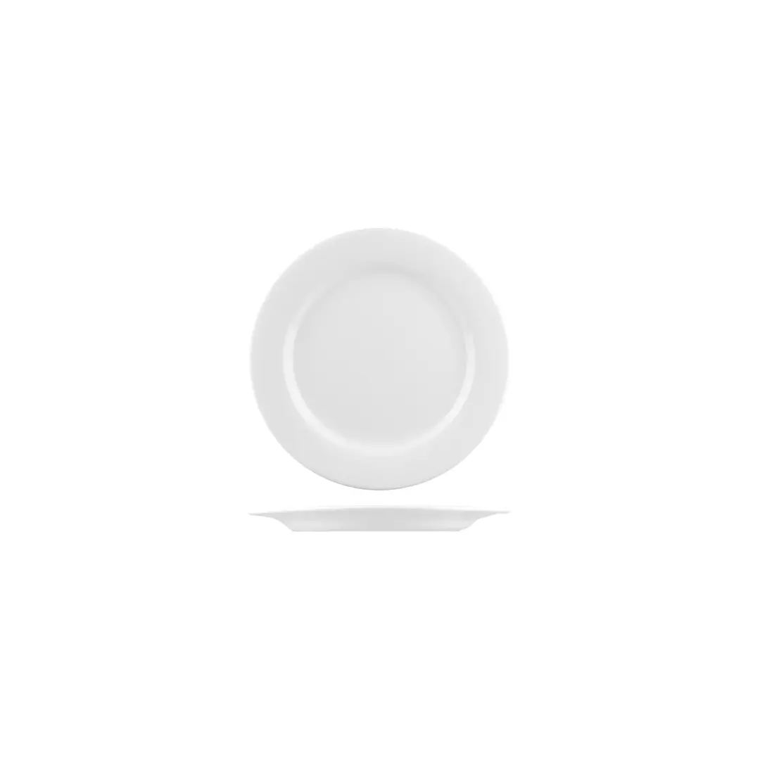 Australian Fine China Flinders Collection Round Plate Wide Rim 205mm