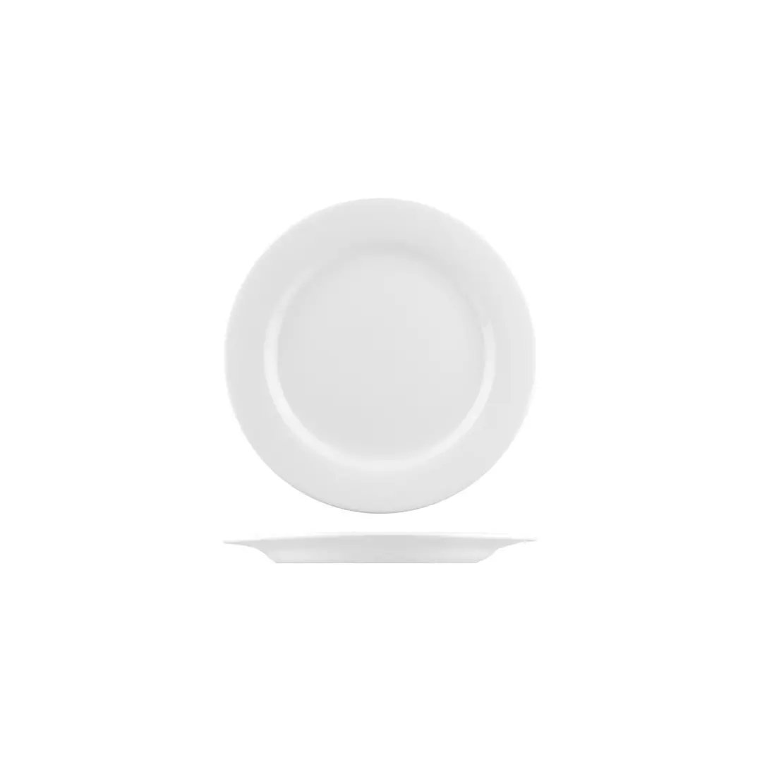 Australian Fine China Flinders Collection Round Plate Wide Rim 230mm