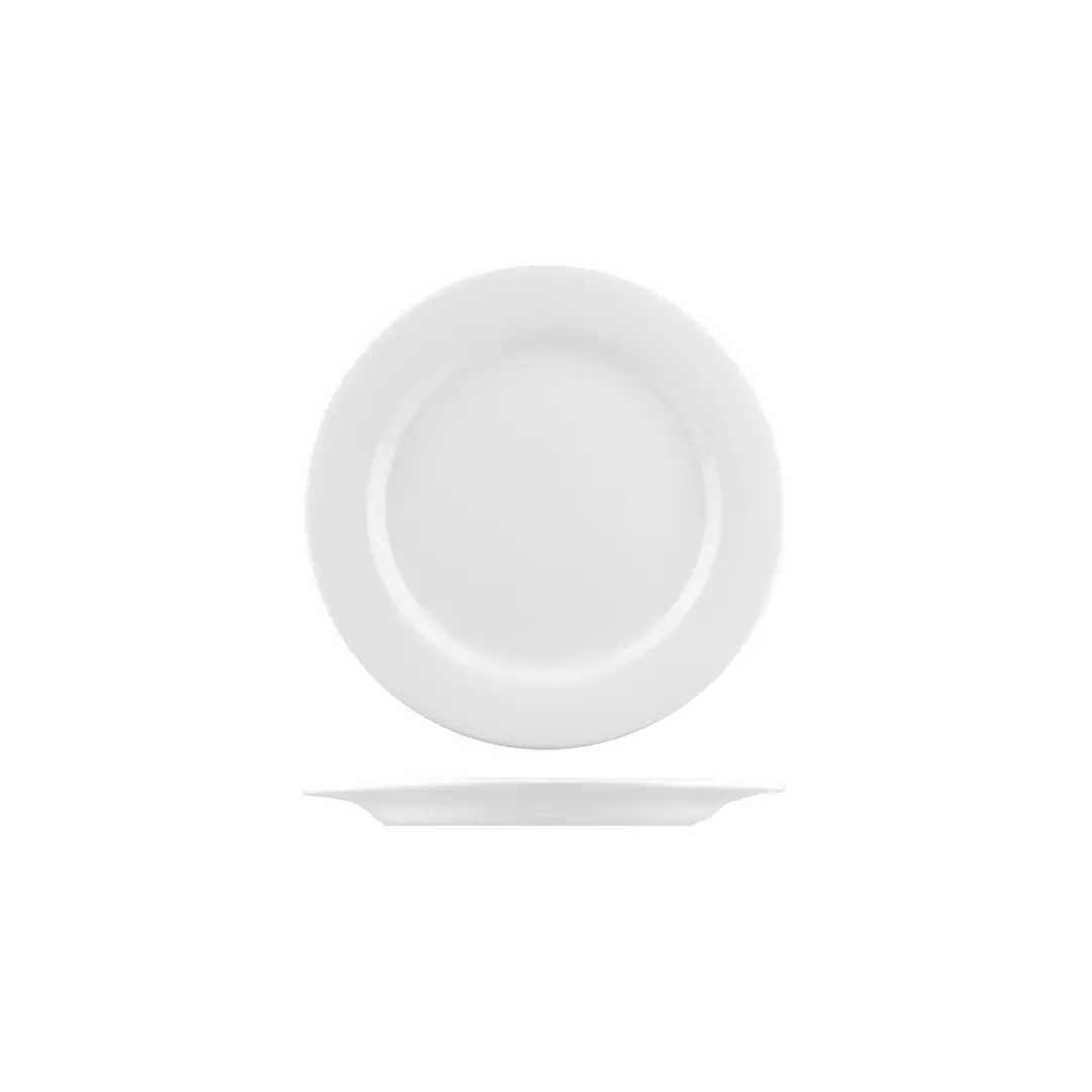 Australian Fine China Flinders Collection Round Plate Wide Rim 254mm
