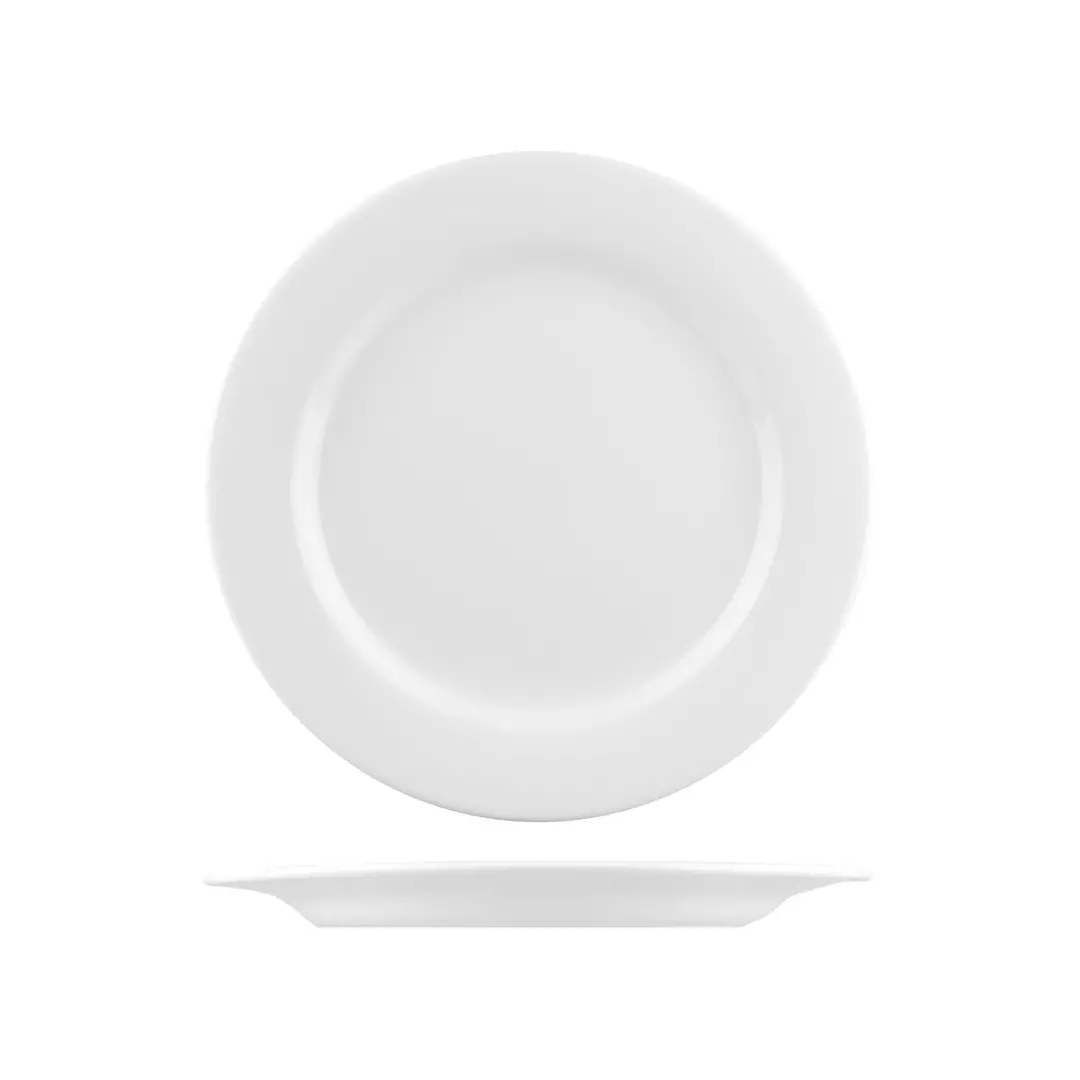 Australian Fine China Flinders Collection Round Plate Wide Rim 310mm