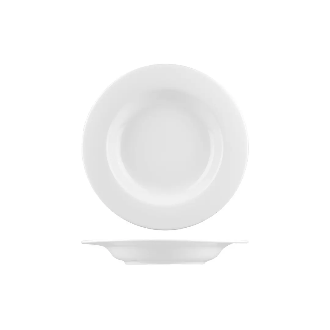 Australian Fine China Flinders Collection Contemporary Pasta Bowl Wide Rim 590ml