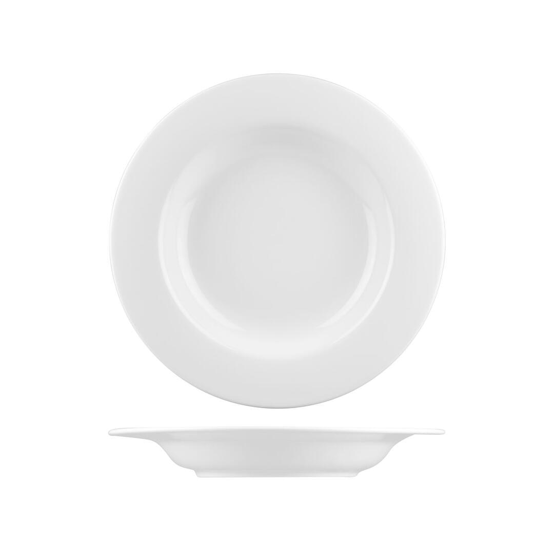 Australian Fine China Flinders Collection Contemporary Pasta Bowl Wide Rim 600ml