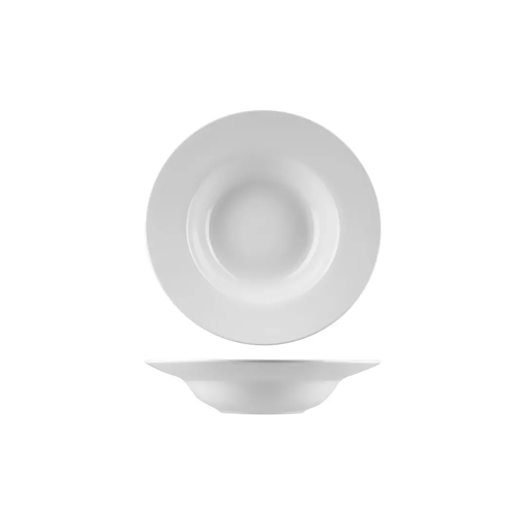 Australian Fine China Flinders Collection Classic Pasta Bowl Wide Rim 450ml