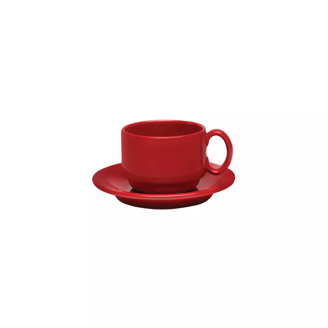 Australian Fine China Universal Saucer - Red 146mm