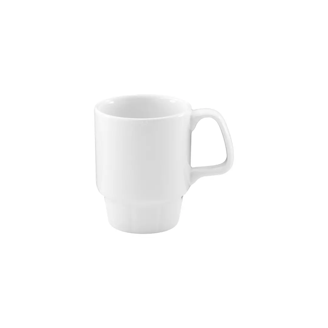 Australian Fine China Flinders Collection Healthcare Stackable Mug White 230ml