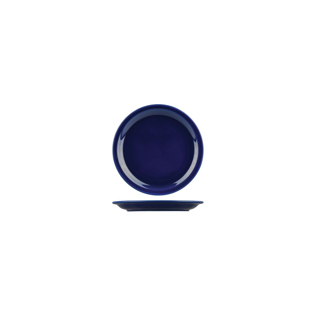 Australian Fine China Flinders Collection Healthcare Savoy Round Plate Narrow Rim Blue 160mm