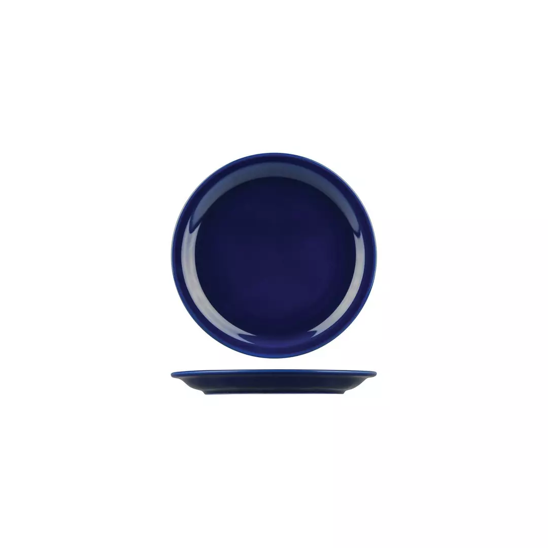 Australian Fine China Flinders Collection Healthcare Savoy Round Plate Narrow Rim Blue 230mm