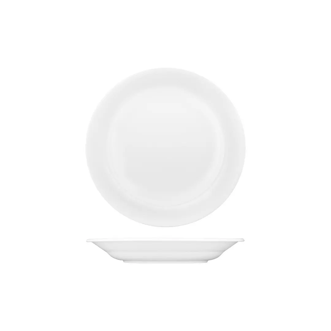 Australian Fine China Soup / Pasta Plate - Embossed Wide Rim 280ml
