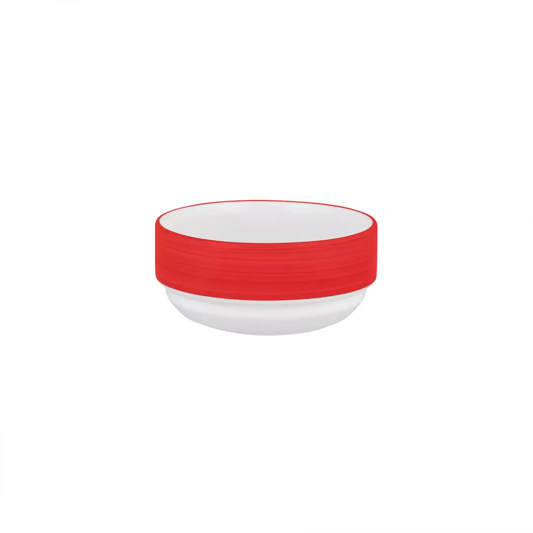 Australian Fine China Studio Hot Chilli Red Stackable Soup Bowl 300ml