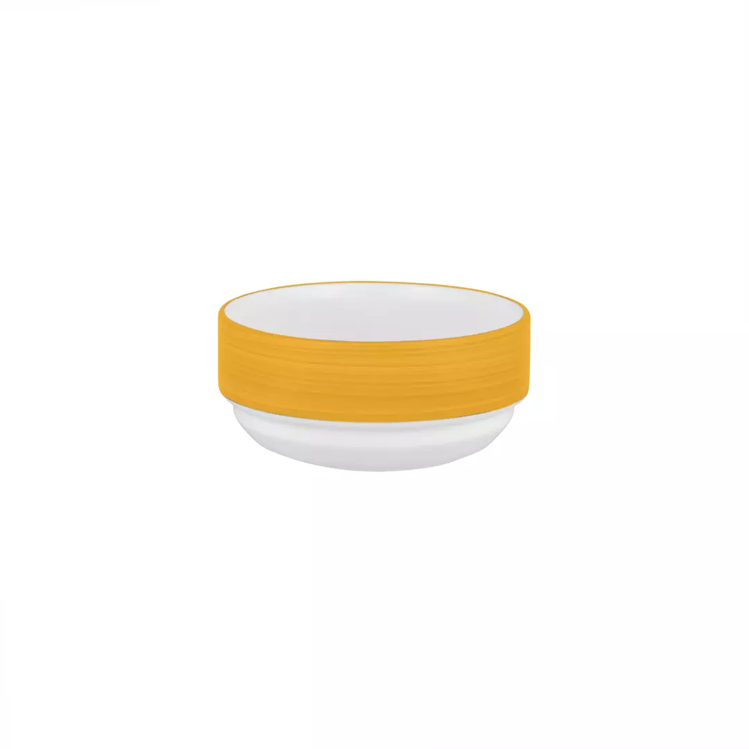 Australian Fine China Studio Sandgroper Yellow Stackable Soup Bowl 300ml