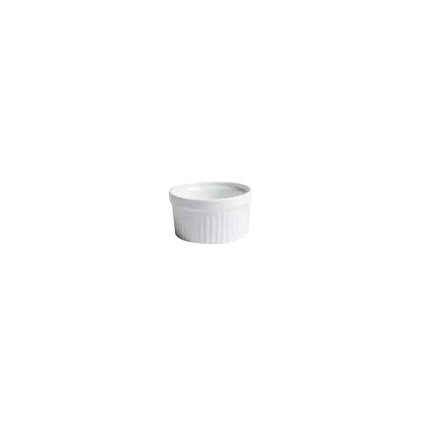 Australian Fine China Xtras souffle Dish Ribbed 120ml