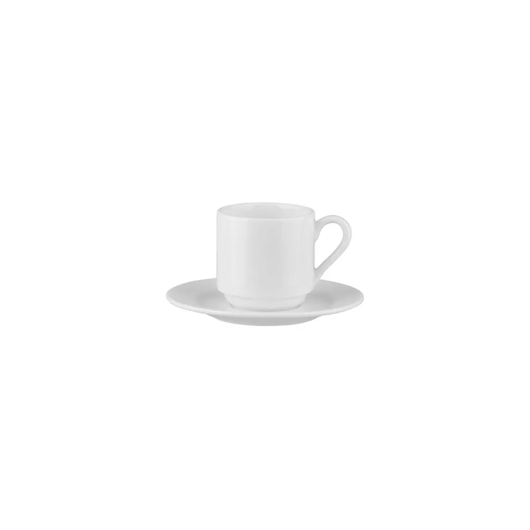 RAK Porcelain Banquet Stackable Cappuccino Cup & Saucer 200ml
