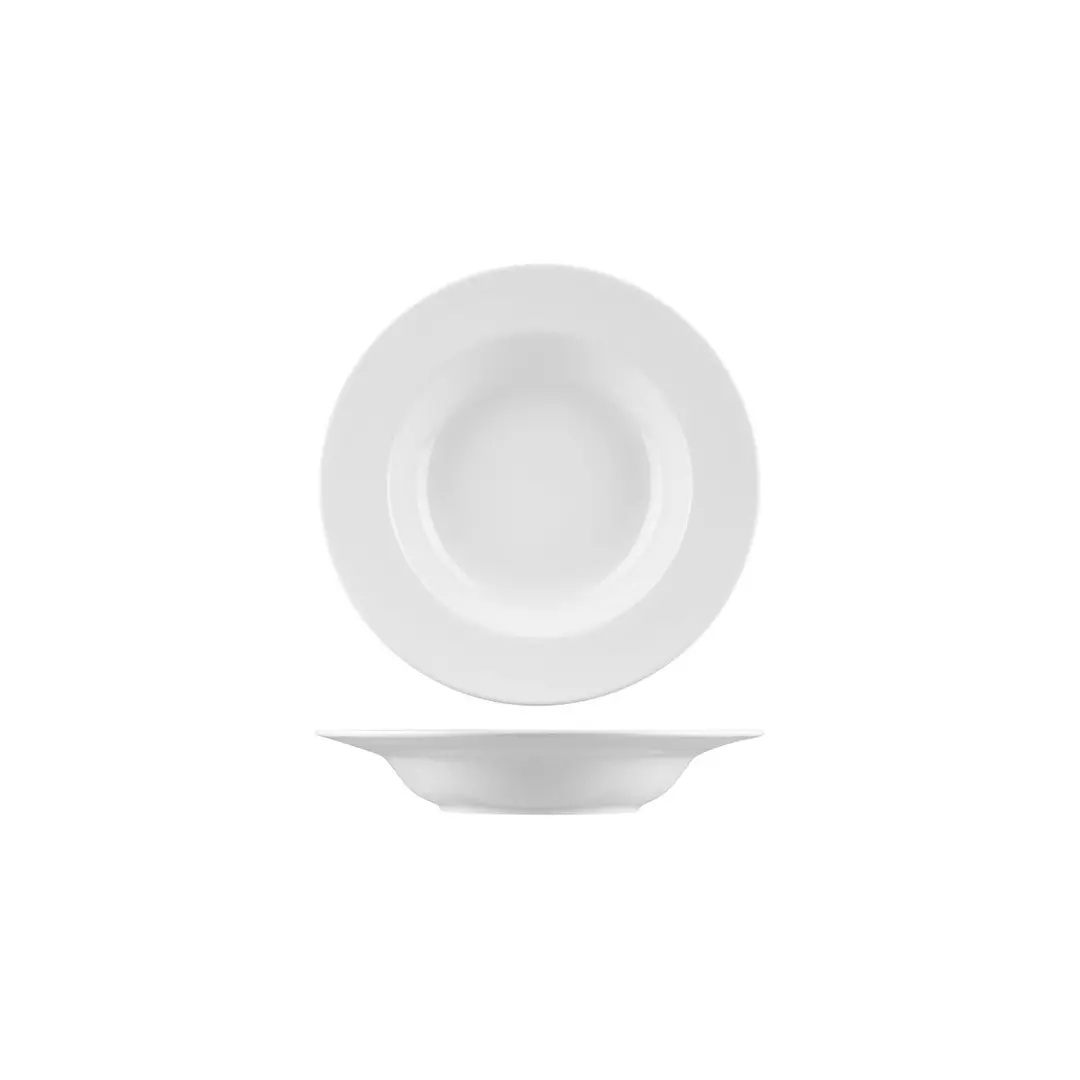 RAK Porcelain Banquet Round Deep Plate Wide Rim 230mm