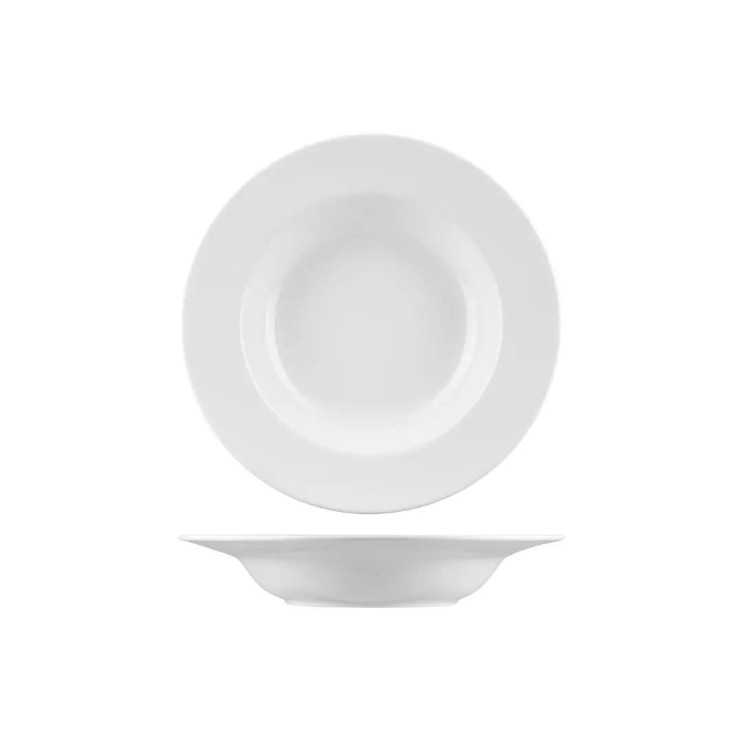 RAK Porcelain Banquet Round Deep Plate Wide Rim 260mm