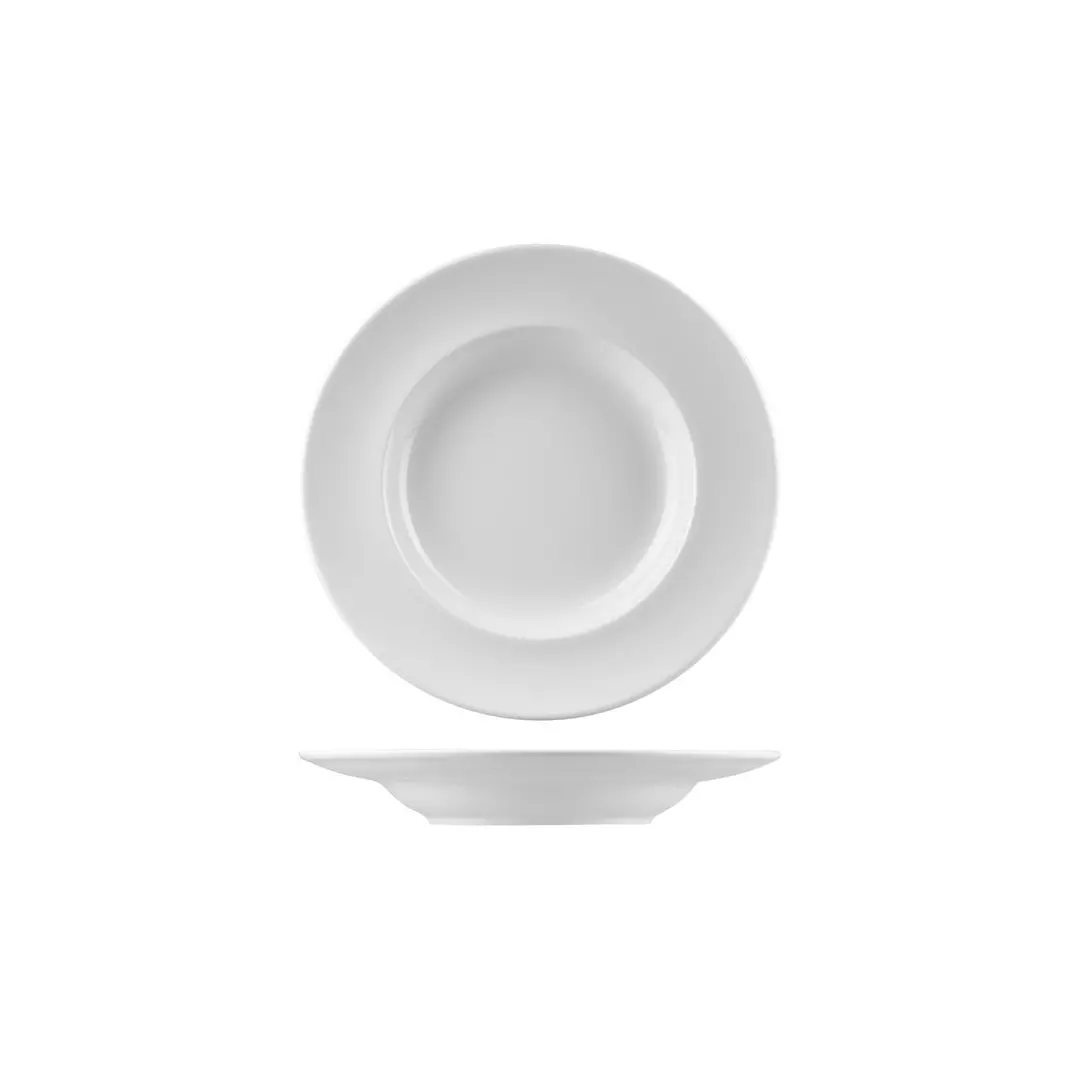 RAK Porcelain Classic Gourmet Deep Round Plate Wide Rim 240mm