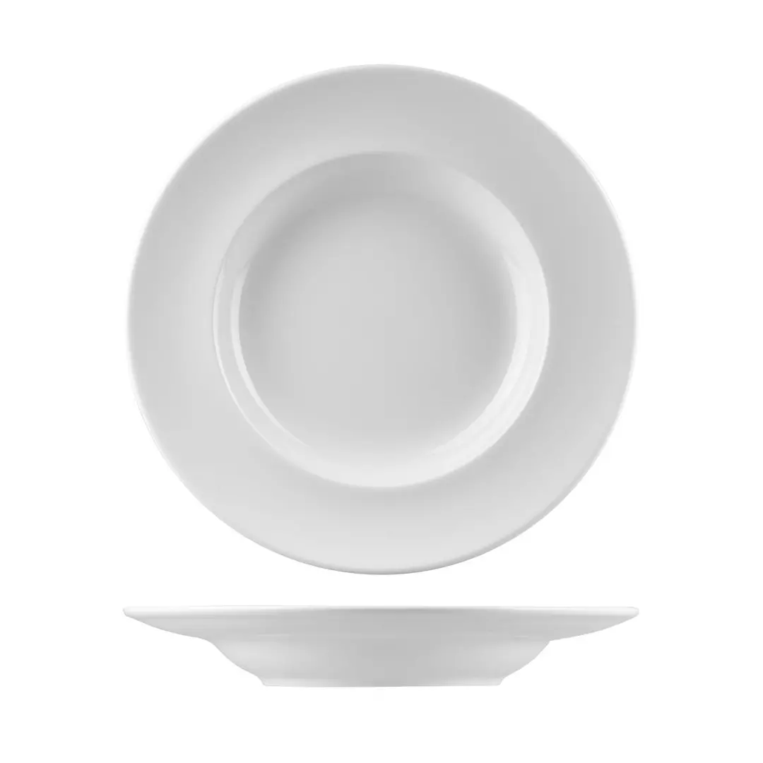 RAK Porcelain Classic Gourmet Deep Round Plate Wide Rim 300mm
