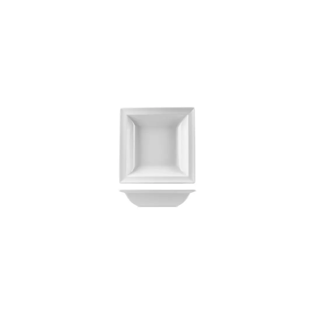 RAK Porcelain Classic Gourmet Square Bowl Narrow Rim 400ml