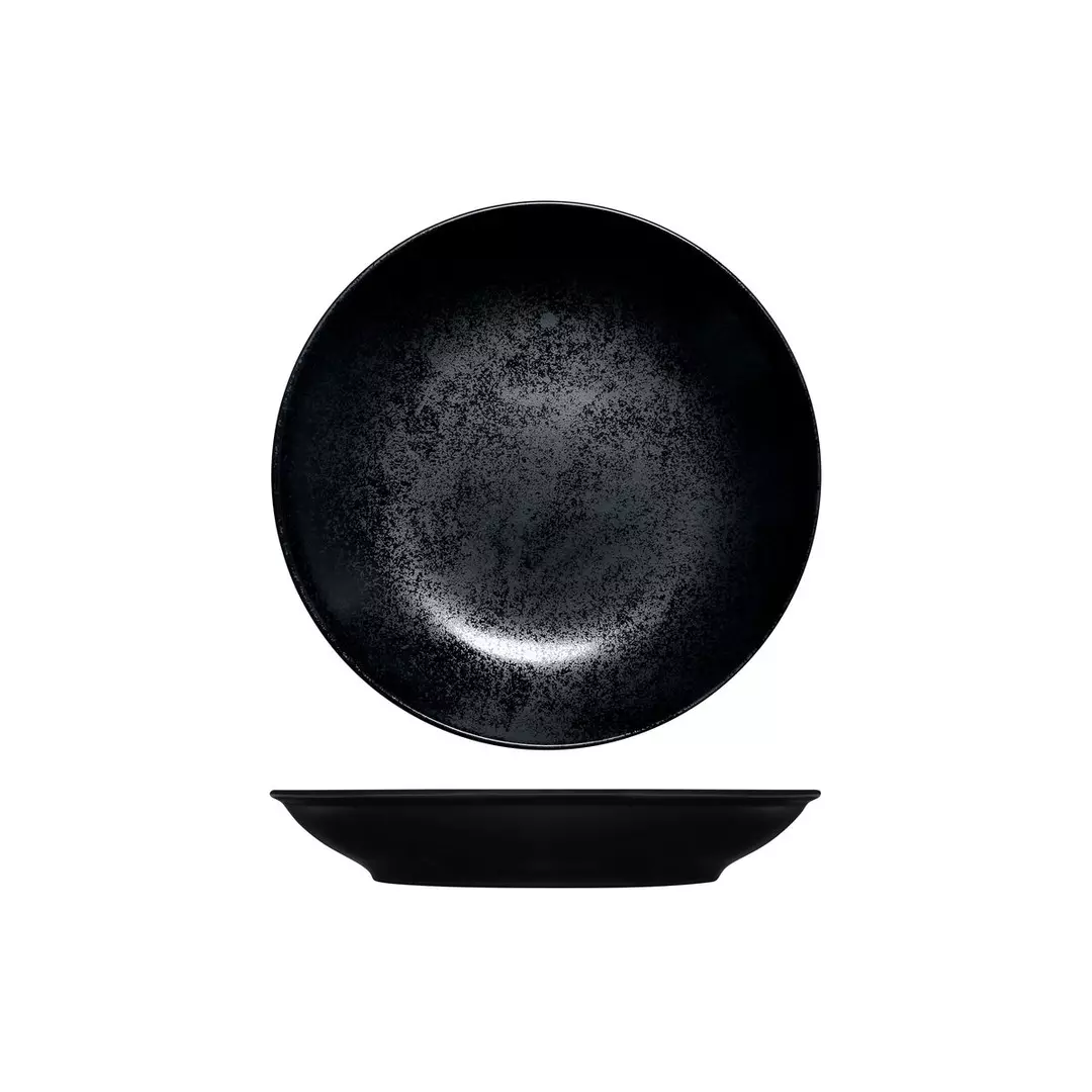 RAK Porcelain Karbon Black Round Coupe Bowl 800ml