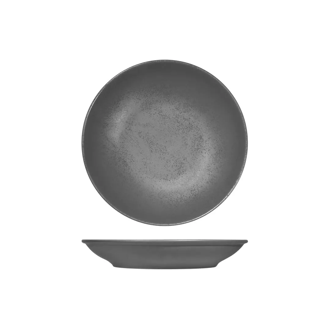 RAK Porcelain Karbon Shale Round Coupe Bowl 800ml