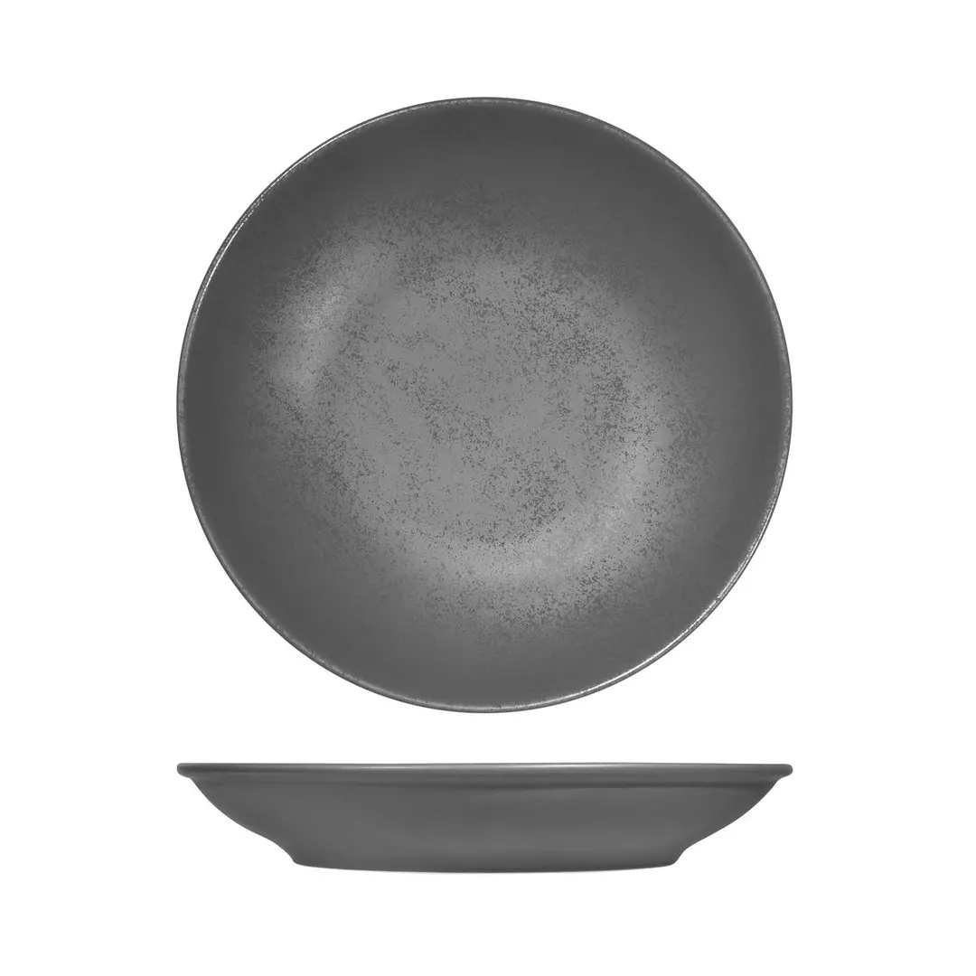 RAK Porcelain Karbon Shale Round Coupe Bowl 280mm