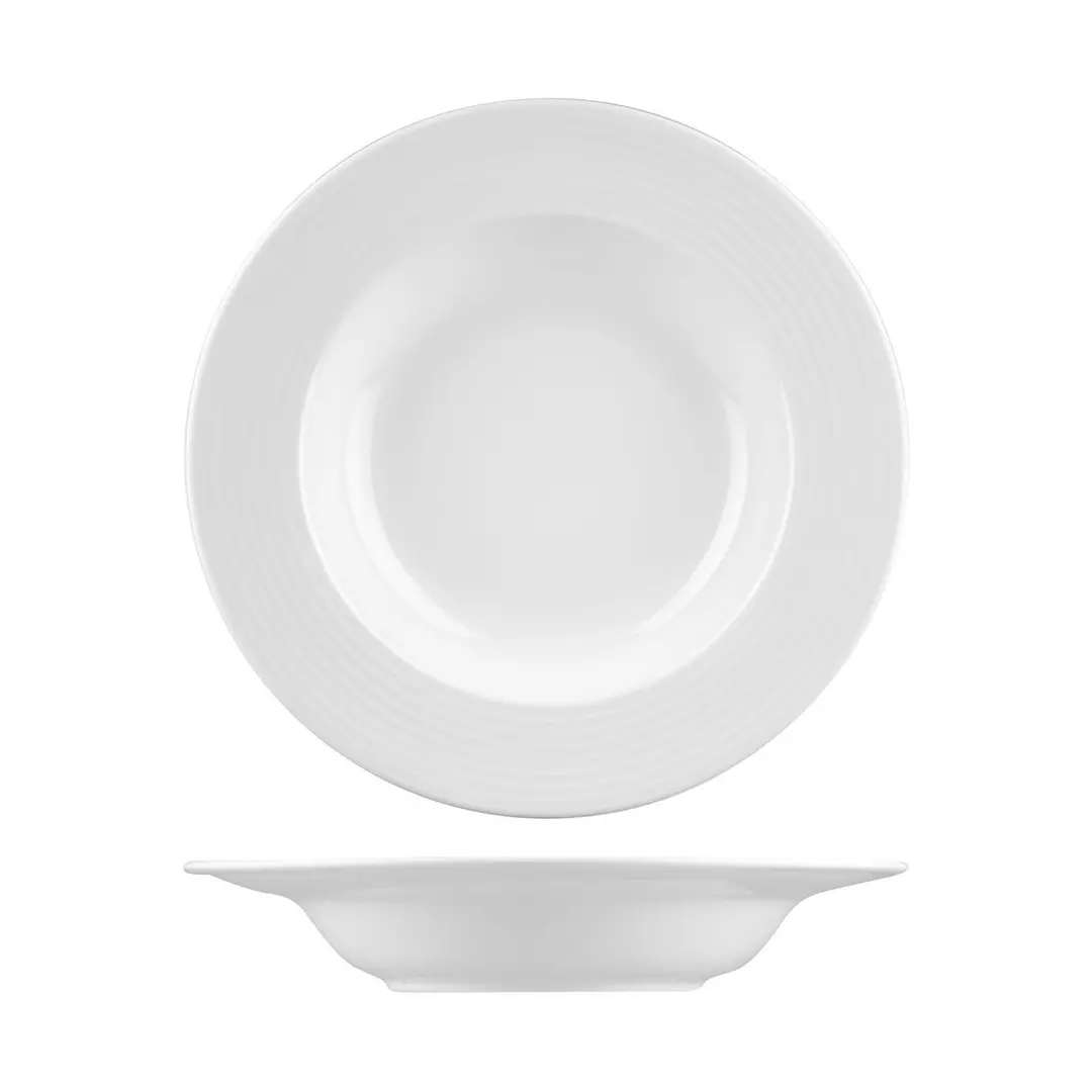 RAK Porcelain Rondo Round Deep Plate Wide Rim 600ml